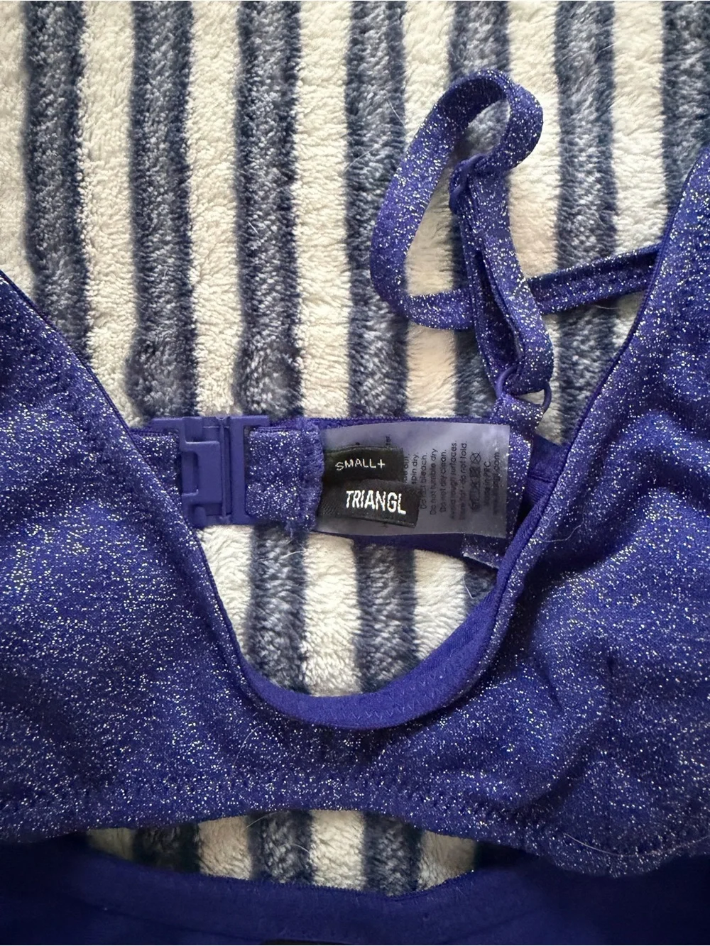 triangl swimwear Shimmery Royal Blue Two-Piece Bikini